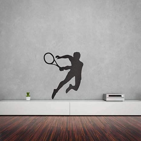 Amazon Hxcok テニスプレーヤービニール壁アートデカールリムーバブルウォールステッカー寝室のジムの装飾純粋な色のデカール防水壁紙58 58センチ ウォールステッカー オンライン通販