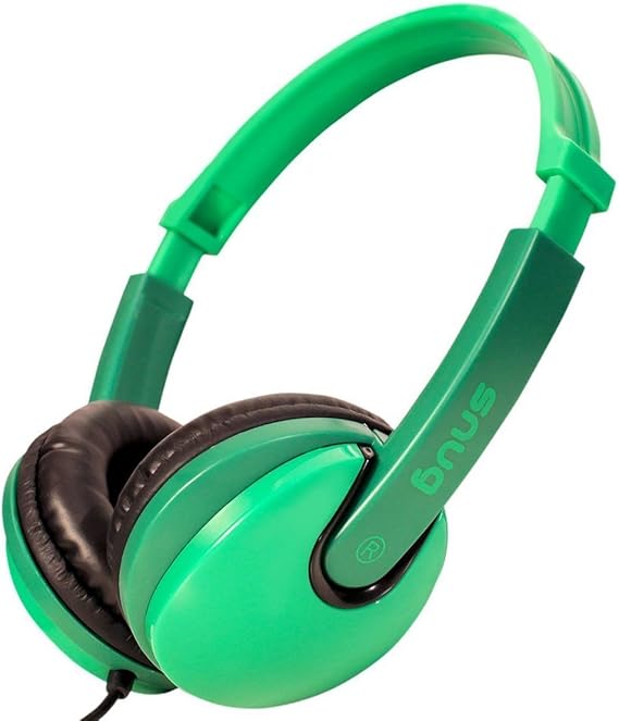Snug Plug n Play Écouteurs/Casque pour Enfants Style de DJ (Vert