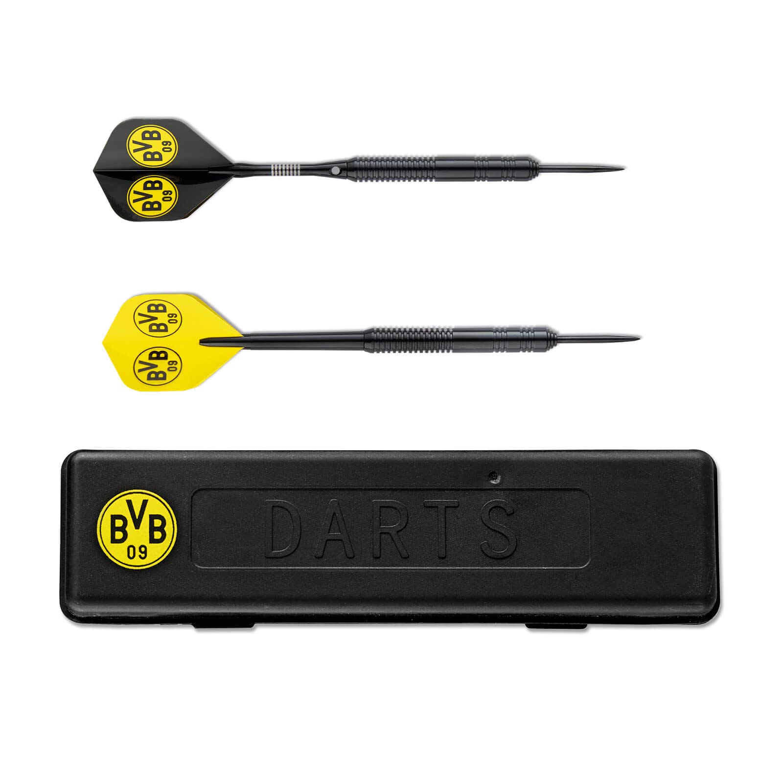 Borussia Dortmund, Darts with storage box, black-yellow,