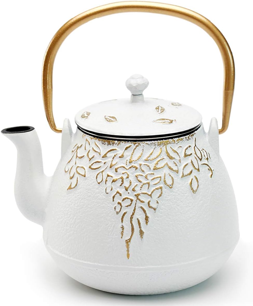 Tea Kettle, TOPTIER Japanese Cast Iron Teapot with Infuser