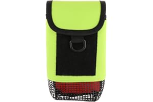 Fiozinx Scuba Diving Gear Bag, Safety SMB Mesh Gear Bag Finger Reel Storage Pocket Carry Case Pouch for Snorkeling Gear & Equipment