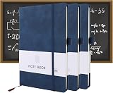 Lefute A5 Notebook PU Leather Journal 200 Pages 80gsm Blue Office School view 5