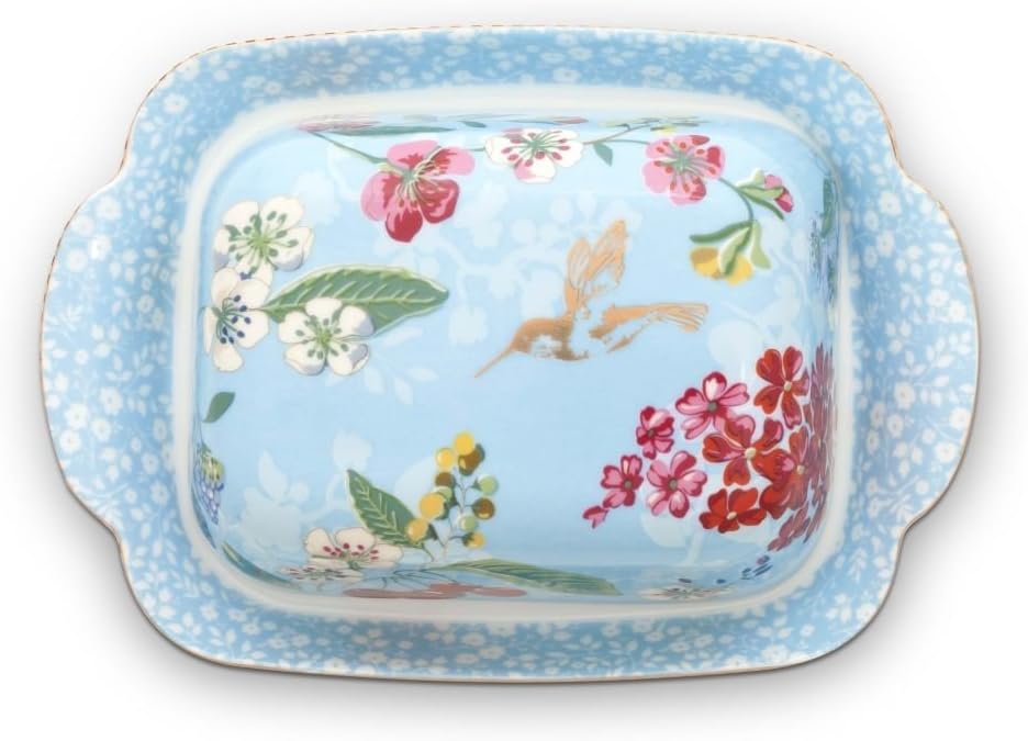 Porcelain Butter Dish Hummingbird In Blue By Pip Studio 51 018 068 Amazon Co Uk Kitchen Home