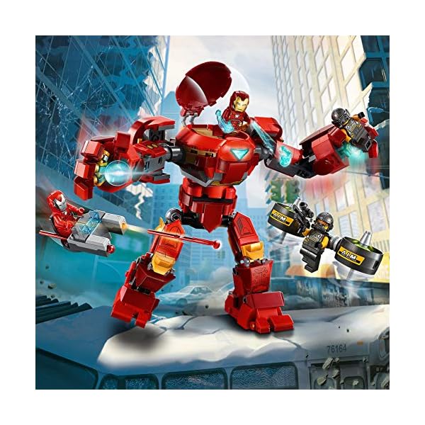 LEGO-76164-Marvel-Avengers-Iron-Man-Hulkbuster-vs-AIM-Agent-Posable-Mech-Action-Figure LEGO 76164 Super Heroes Iron Man Hulkbuster versus A.I.M. Agent