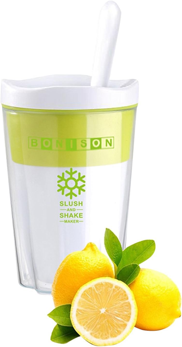 BONISON Refreshing, Cooling & Fun Milkshake Smoothie Slush & Shake Maker Cup Freeze, Stir & Go