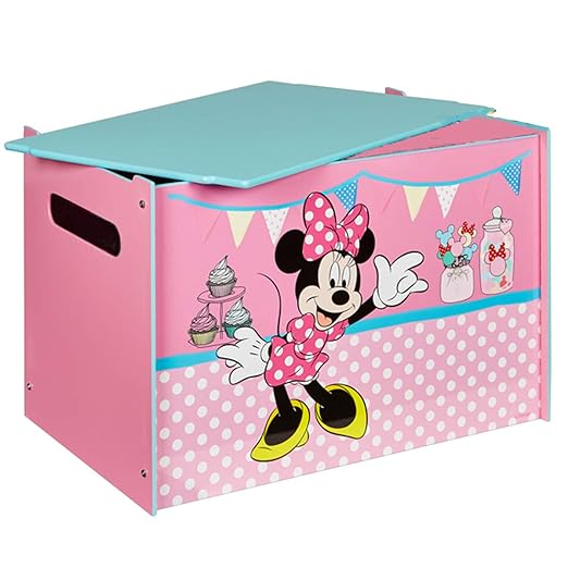 Unbekannt Disney Minnie Mouse Toy Box MDF Holz Deckel Spielzeugkiste