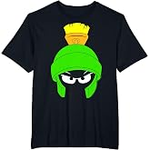Looney Tunes Marvin The Martian Dark Big Face T-Shirt