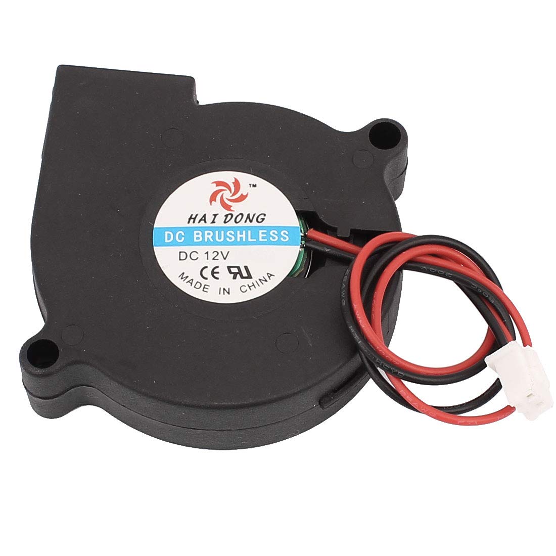 sourcing map DC12V 0.05A 50mm x 50mm x 15mm DC Brushless Turbo Blower Cooler Cooling Fan