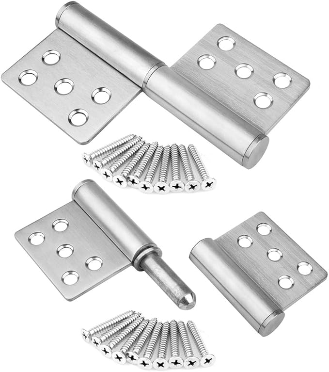 2 Pack 5.19×4 inches Lift Off Hinge Flag Hinges, 304 Stainless Steel