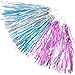 4 Pieces Kids Bicycle Tassel Ribbon, Children Scooter Handlebar Streamers Bicycle Grips Ribbon Baby Carrier Accessories Easy Attach to Bike's Handlebars (Plastic, Shinny Style)