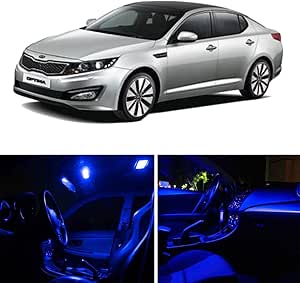  Cciyu 14 Pack Blue Led Package Kit Led Interior Lights Accessories Replacement Parts Replacement Fit For 2010 2017 Kia Optima Automotive