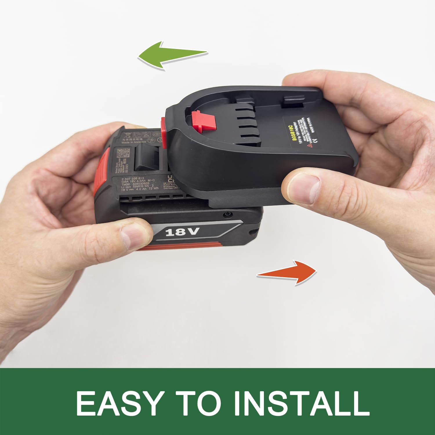 Angelkiss Adapter for Bosch Professional 18 V 5.0 Ah 2.5 Ah System GBA 18 V Conversion to Bosch Pack. 2