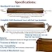 Baseboard Heat, Heater Covers WITH End Caps (Left and Right) | Hot Water Heating Cover Enclosure Kit, Direct Replacement for Slant Fin - Rust Proof/Energy Efficient - Dark Walnut (6 Feet)