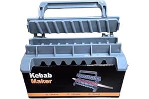 Portable Press Kebab Maker Folding Barbecue Skewer Maker Manual Manual Making Tool Easy to Use Outdoor Portable Folding Barbe