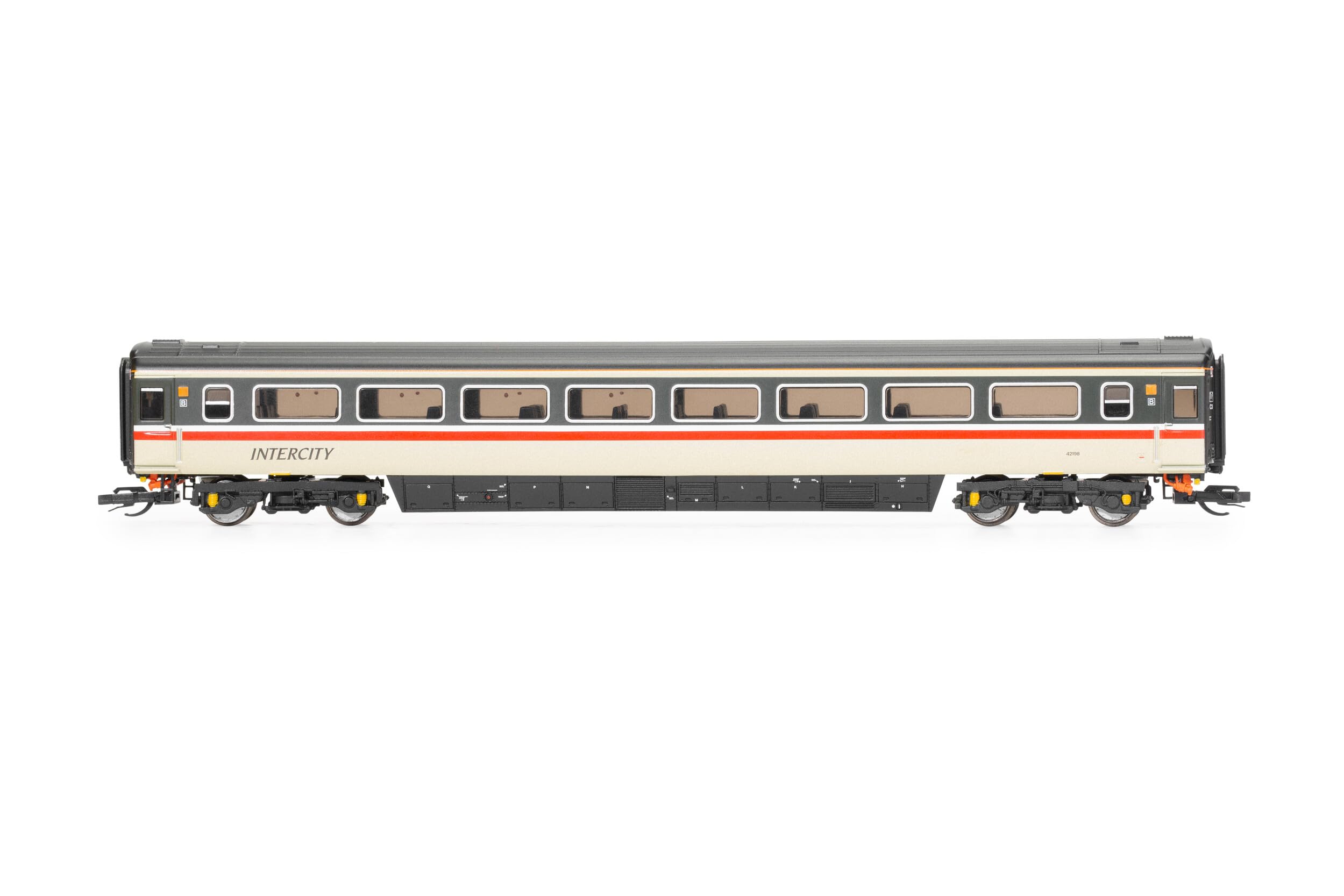 Hornby TT:120 Coach Car - TT4027C BR Intercity, Mk3 Tourist Standard Open, 42196 - Era 8 Train Toy, 00 Gauge Carriage for Train Set, Rolling Stock Models for Adults - 1:76 Scale Model Gift