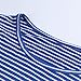 Uideazone Teen Girls Floral Striped Short Sleeve Shirt Cute Graphic Tee,Blue-Stripe,Small