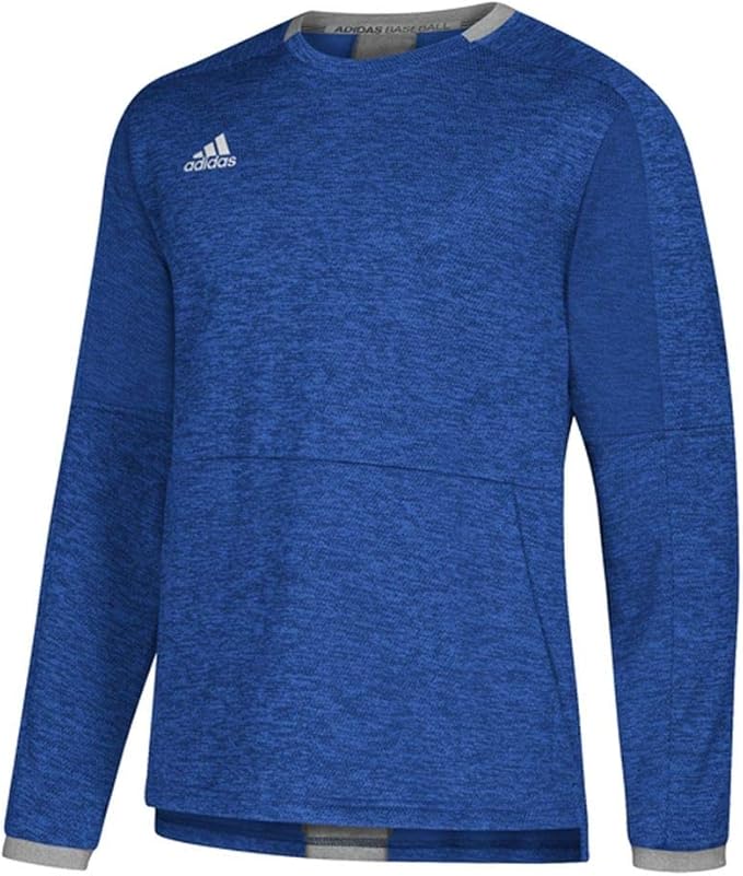 adidas Fielders Choice 2.0 Fleece Pullover - Men's Baseball L Collegiate Burgundy/Core Heather 