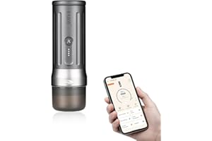 IKAPE Newly KAPO K2 Pro Portable Espresso Machine with Bl uetooth APP Connect & 58mm Bottomless Basket, Electric Coffee Maker