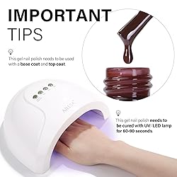 AILLSA Winter Brown Gel Nail Polish Burnt Berries