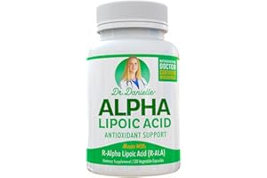 DOCTOR DANIELLE Alpha-Lipoic Acid by Dr. Danielle, Neuropathy Support, Non-GMO, Gluten-Free, Vegan, Soy-Free, Promotes Healthy Blood Sugar, Alpha R Lipoic Acid R-ALA, R-ALA, 120 Veggie Caps