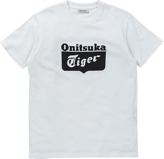 Amazon [オニツカタイガー] Tシャツ LOGO TSHIRT 2183A012 [男女兼用] ホワイト/ブラック 日本 XL (日本サイズXL相当) Tシャツ・カットソー 通販