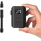Peakspeak Mini Electric Bike Pump AS260PRO, 120PSI Portable Bicycle Pump | Pressure Gauge, Fast Inflation, USB-C Rechargeable, Auto Stop, Presta &amp; Schrader valves, for Road bike, MTB, Motorcycles