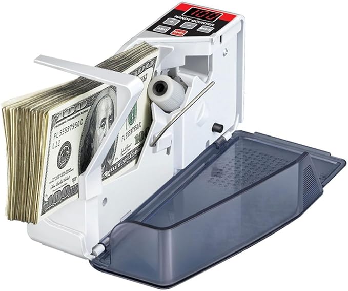 Amazon マネーカウンター ハンディタイプ 紙幣計数機 持ち運び可能 お札カウンタ・コインカウンタ 文房具・オフィス用品