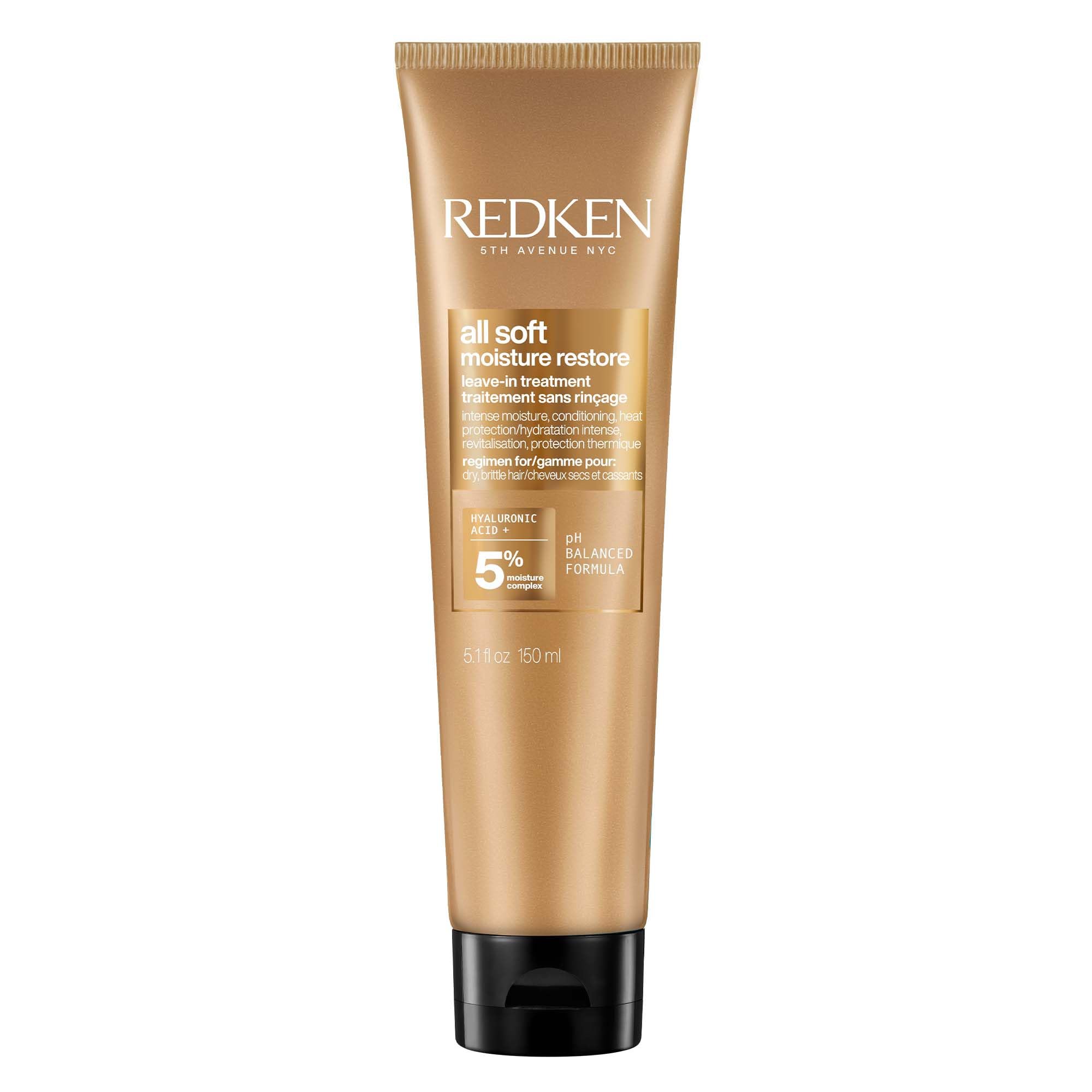Photo 1 of Redken All Soft Moisture Restore Leave-In Treatment | With Hyaluronic Acid and Argan Oil| Hair Treatment for Dry and Brittle Hair | Humidity and Heat Protection | Anti-Frizz | For Soft and Smooth Hair
