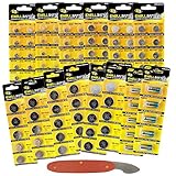 100pc Variety Pack Watch & Coin Cell Batteries CR2025 CR2032 CR2016 392 393 357