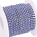 BENECREAT 10 Yard Crystal Rhinestone Close Chain Clear Trimming Claw Chain Sewing Craft about 2880pcs Rhinestones, 2mm - Sapphire (Silver Bottom)