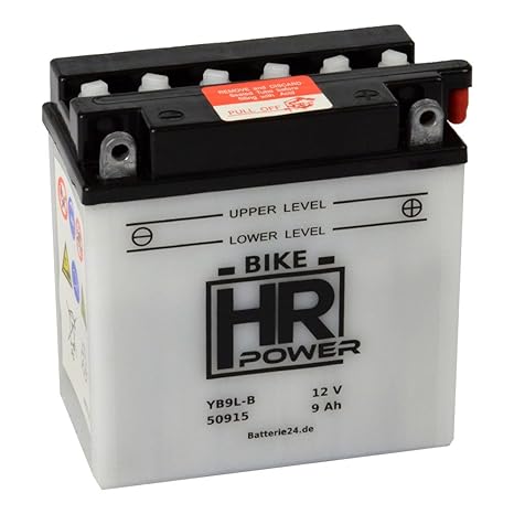 Motorrad Batterie Starterbatterie 12V 9Ah YB9L-B 50915