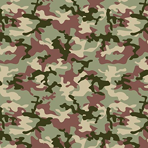 LVG InterCal Textured Prints - 24" x 1ft - Military Camouflage - Peel and Stick Cutting Vinyl with Removable Backing Paper - 75 Patterns to Choose From