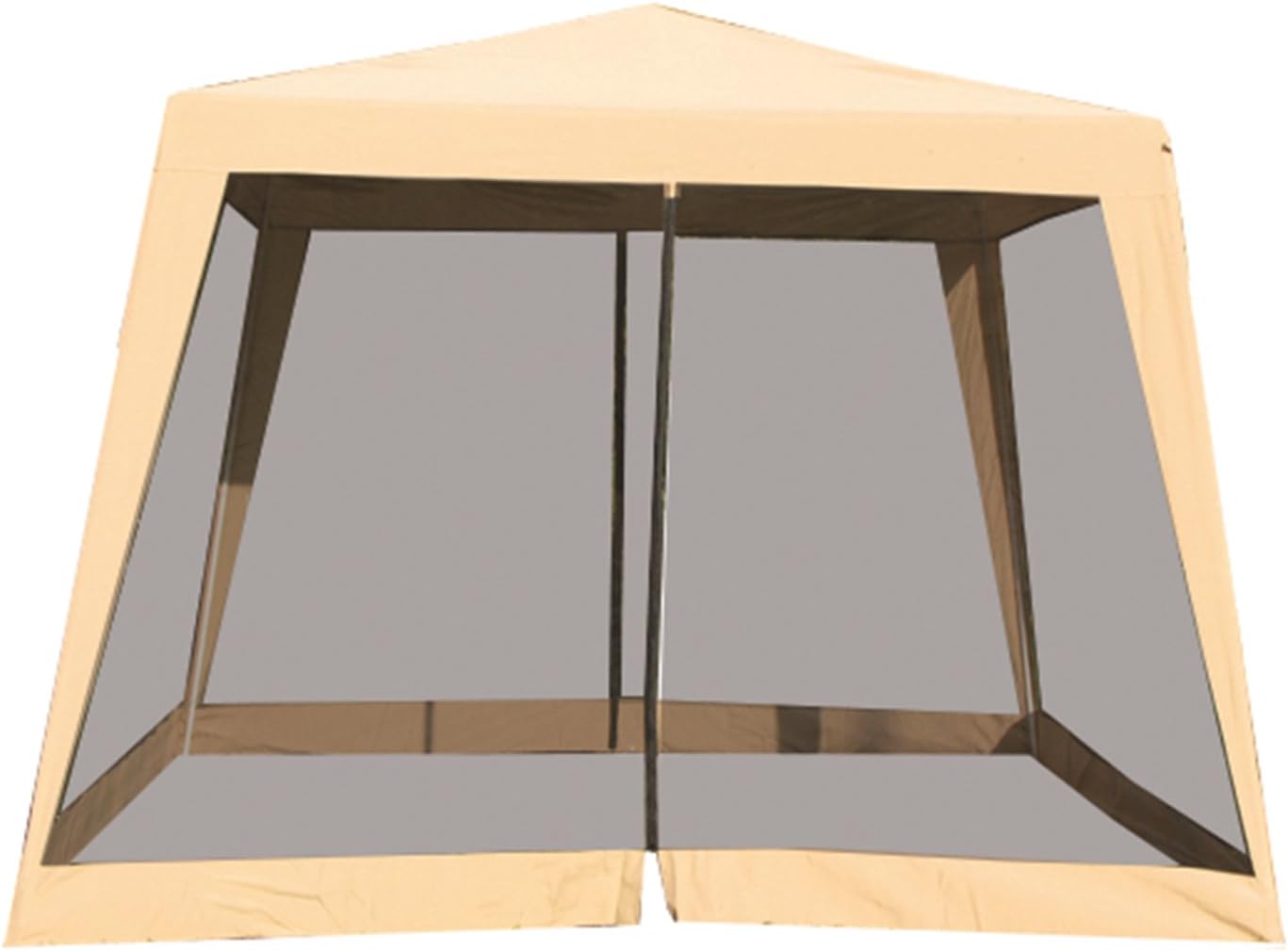 Guidetti gaz8002i Iron and Polyester Beige Gazebo with Mosquito Nets, 3 X 3 M, Beige