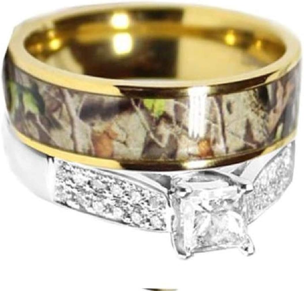 Camo His Hers Wedding Ring Set Camoring Com