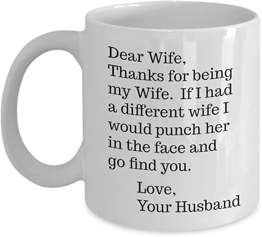 dear wife mug