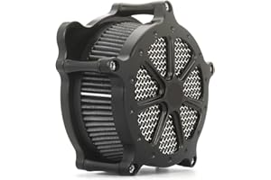 TOPRAMETAL For harley air cleaner filter Sportster Softail Touring street road king glide Dyna for harley davidson air intake filters (Black Speed 7 style -gray filter, A-For Sportster XL models)