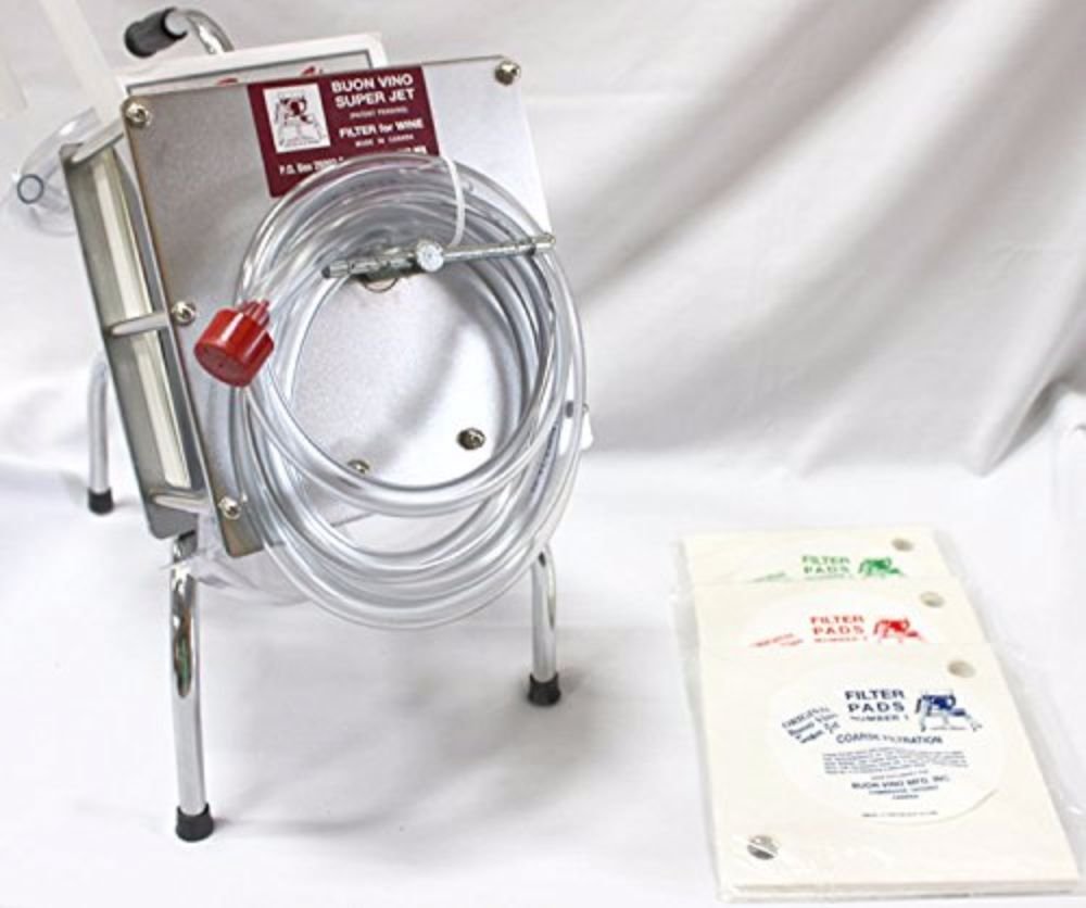 Buon Vino Complete Super Jet Wine Filter System 3 Pad
