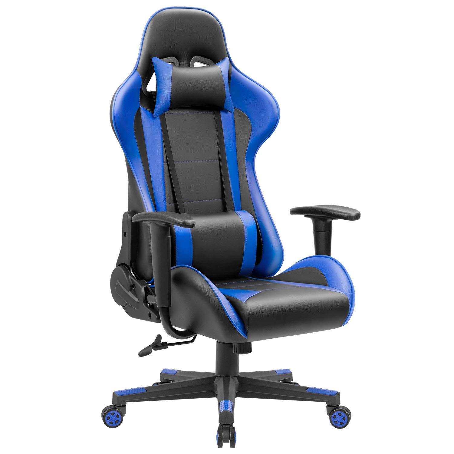 JUMMICO Gaming Chair Ergonomic High Back Racing Computer Chair Adjustable Leather
