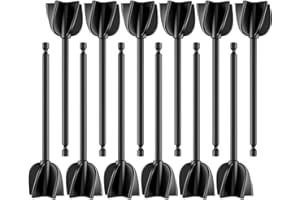 ISTOYO Resin Mixer Paddles, Epoxy Mixer Attachment for Powerful Mixing, Reusable Paint Mixer, Paint Stirrer Drill Attachment for Resin, Silicone Mixing (Included 12 Pcs)