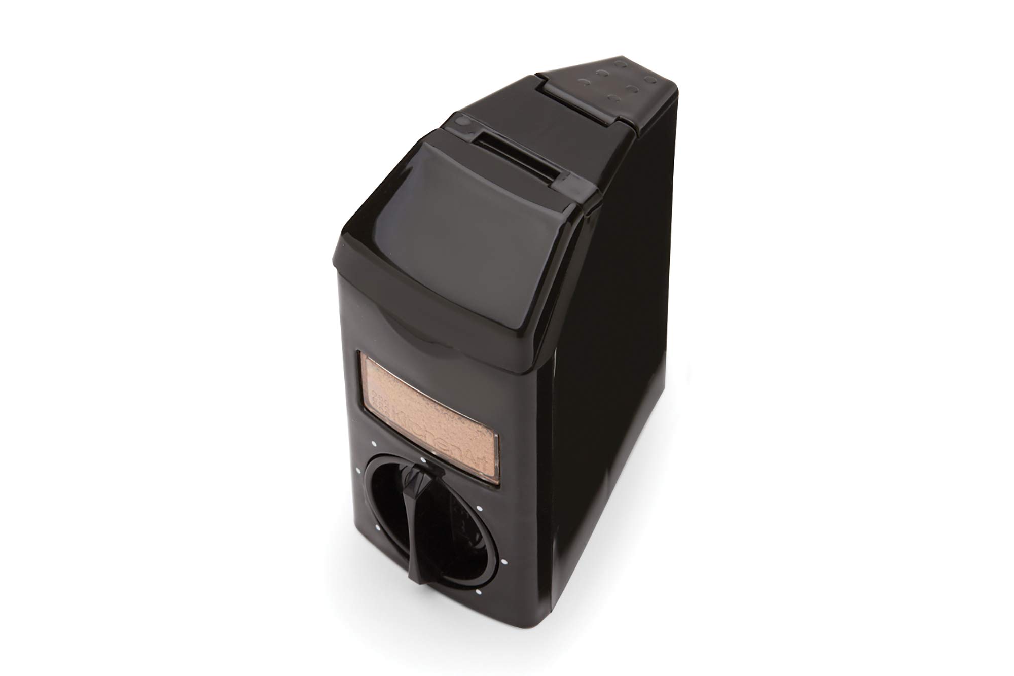 Kitchen Art Spice Rack Select-A-Spice Auto-Measure Carousel 12 Compartments Black 8.75 x 8.75 x 6 inches