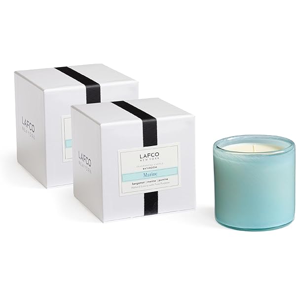 LAFCO New York Signature Candle, Big Sky - 15.5 Oz, 2 Pack - 90-Hour Burn Time - Reusable, Hand Blown Glass Vessel - Made In The USA - Foto 10