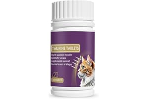 Mineral Taurine Tablets Care for Senior Cats for Immune and Heart Strength Aging Chewable