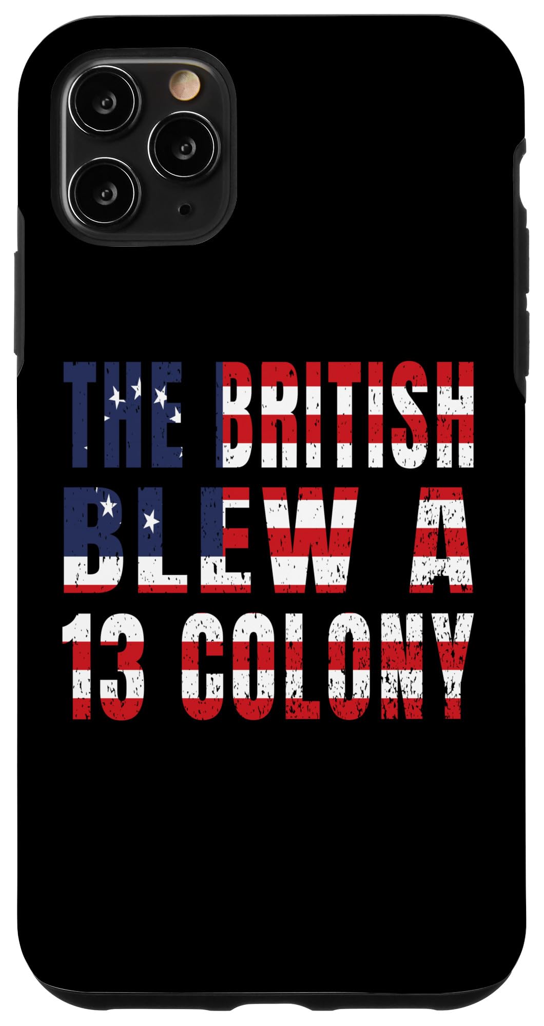 iPhone 11 Pro Max British Blew 13 Colonies Independence Day Patriot Up Flag Case