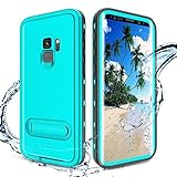 Samsung Galaxy S9 Case, IP68 Waterproof Shockproof Dustproof Snowproof Full-Body Heavy Duty Protective Case with Built in Screen Protector, Kickstand and Floating Strap for Galaxy S9