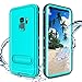 Samsung Galaxy S9 Case, IP68 Waterproof Shockproof Dustproof Snowproof Full-body Heavy Duty Protective Case with Built in Screen Protector, Kickstand and Floating Strap for Galaxy S9