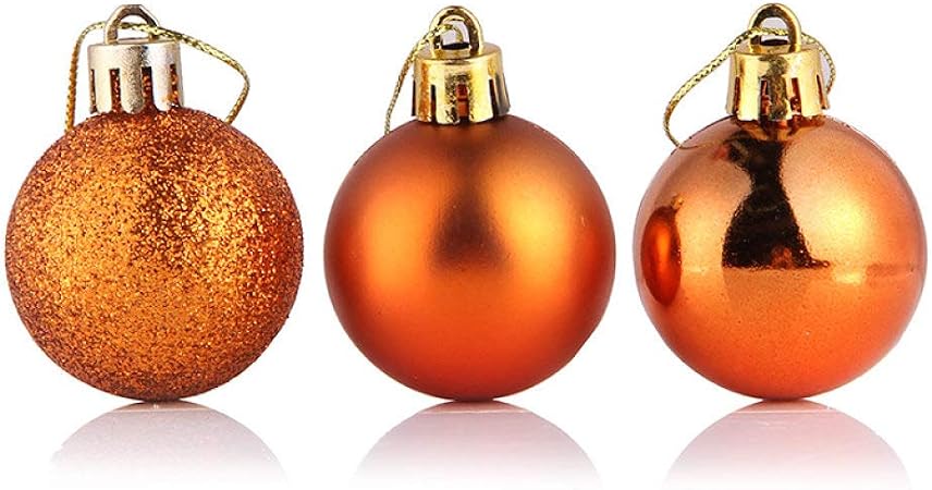 Lrxmas Jeu De Boule De Noël24pcs 8cm Boule De Couleur