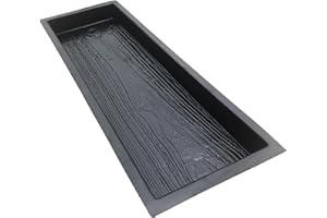 Wood Grain DIY Paving Stepping Pavement Concrete Cement Black