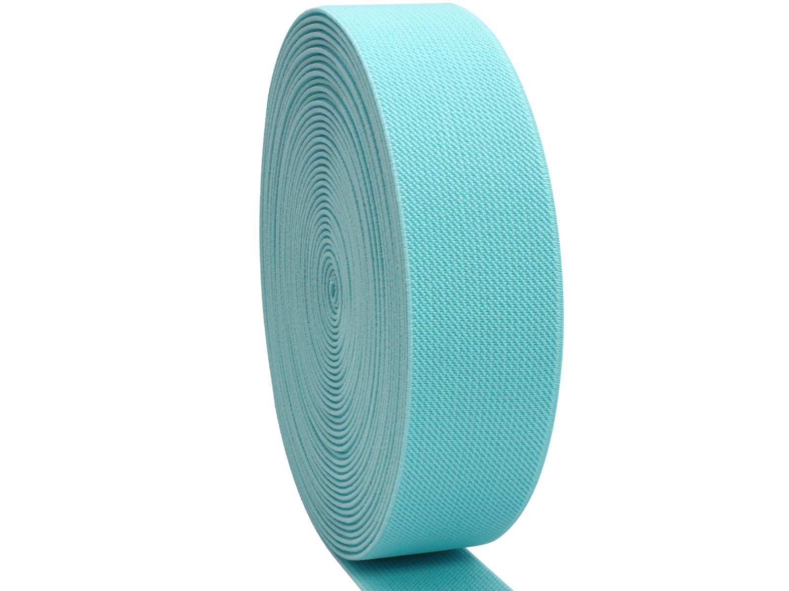 Photo 1 of 1.5 inch Turquoise Wide Elastic Band for Sewing 10 Yards Double-Side Twill Woven Elasitc Stretch Heavy Knit Elastic Waistband for Pants Wigs DIY Crafts & Projects