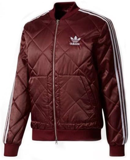 adidas sst quilted jacket red