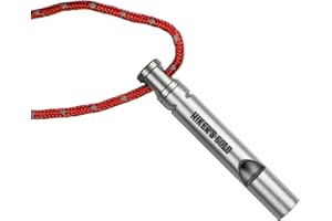 Hiker's Gold Ultralight Titanium Emergency Whistle for Hiking, Backpacking, Camping